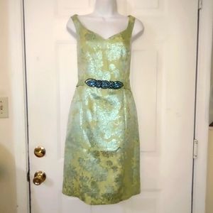 Rickie Freeman Teri Jon Sleeveless Metallic Women's Dress. Size 10